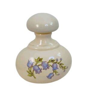 Avon Araine Ultra Cologne Blue Flowers Empty Perfume Bottle Vintage Rare